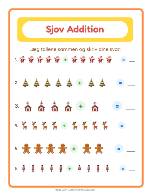 Plusopgaver – Jul