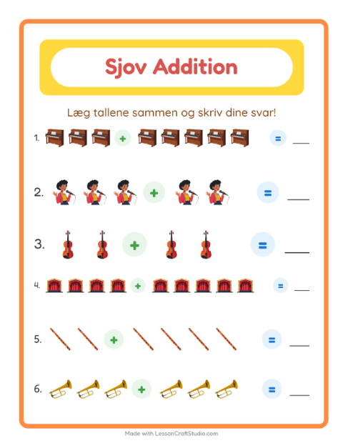 Plusopgaver – Musik