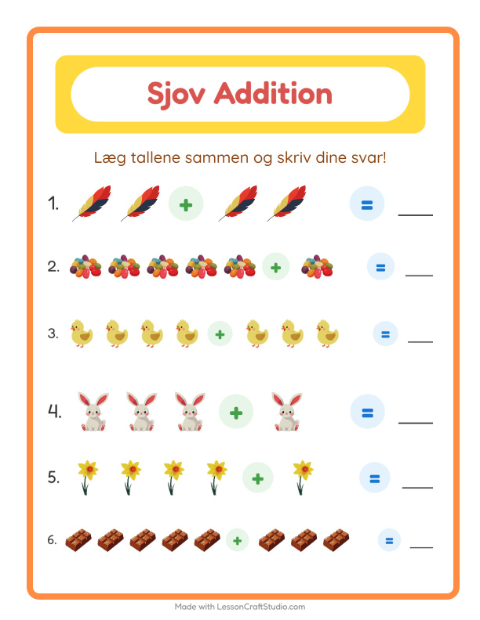 Plusopgaver – Påske