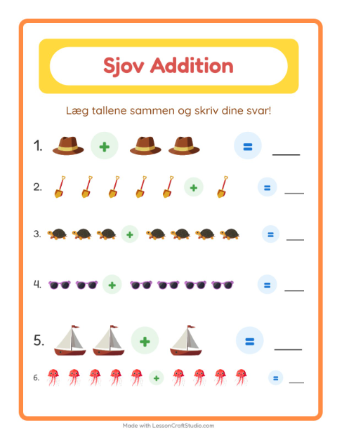 Plusopgaver – Strand