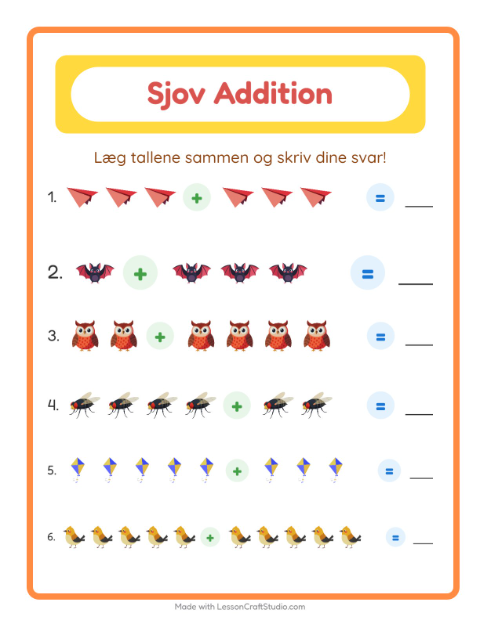 Plusopgaver – Ting der flyver