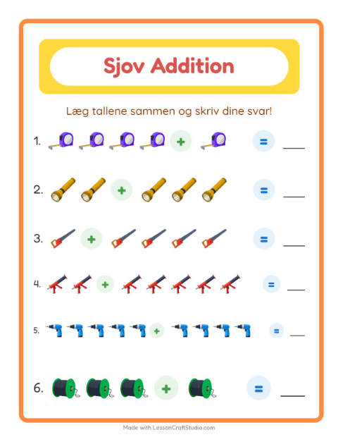 Plusopgaver – Værktøj