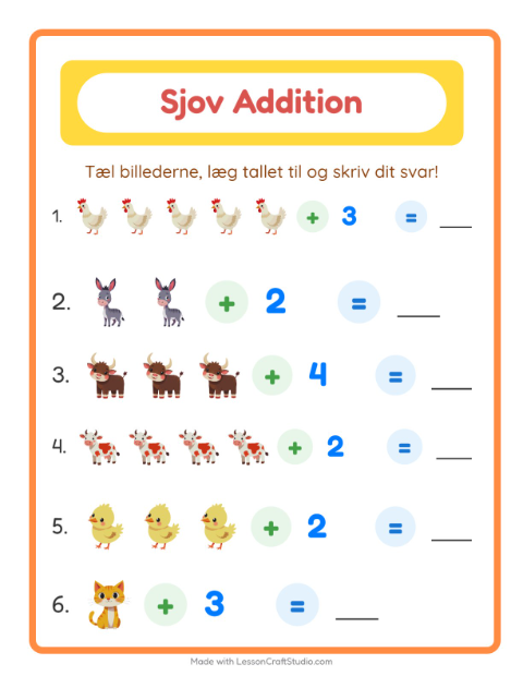 Plusopgaver – Bondegårdsdyr