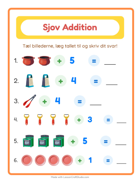 Plusopgaver – Køkkenredskaber