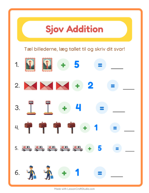 Plusopgaver – Postkontor