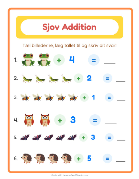 Plusopgaver – Skovdyr