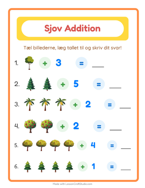 Plusopgaver – Træer