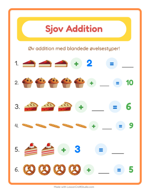 Plusopgaver – Bageri