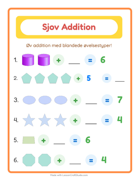 Plusopgaver – Former