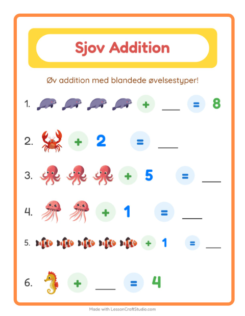 Plusopgaver – Havliv