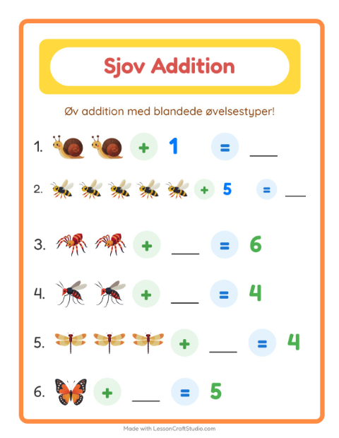 Plusopgaver – Insekter og kryb