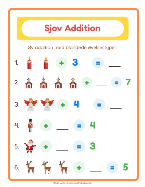 Plusopgaver – Jul