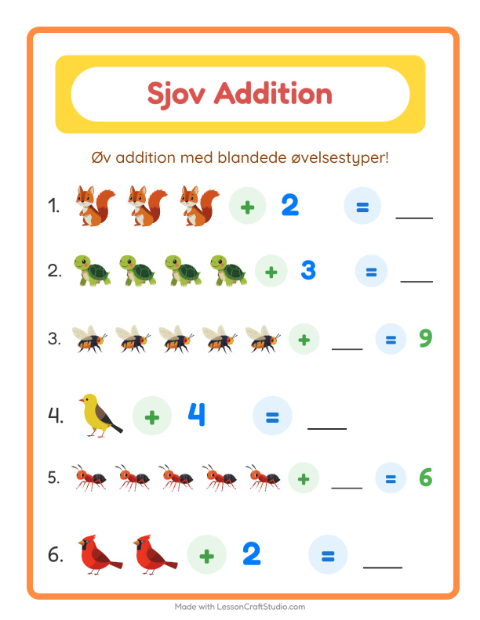 Plusopgaver – Skovdyr