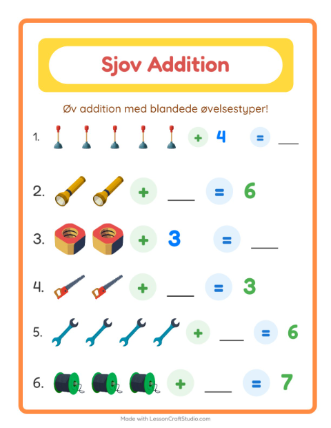 Plusopgaver – Værktøj