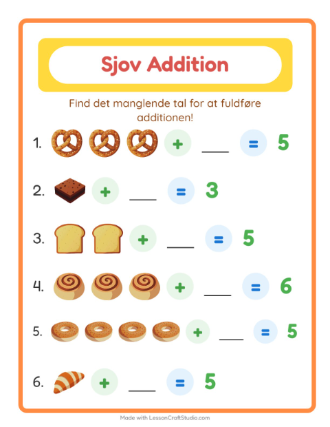 Plusopgaver – Bageri