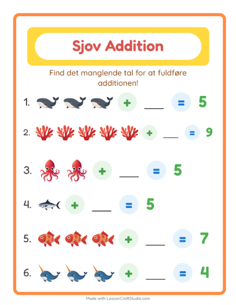 Plusopgaver – Havliv