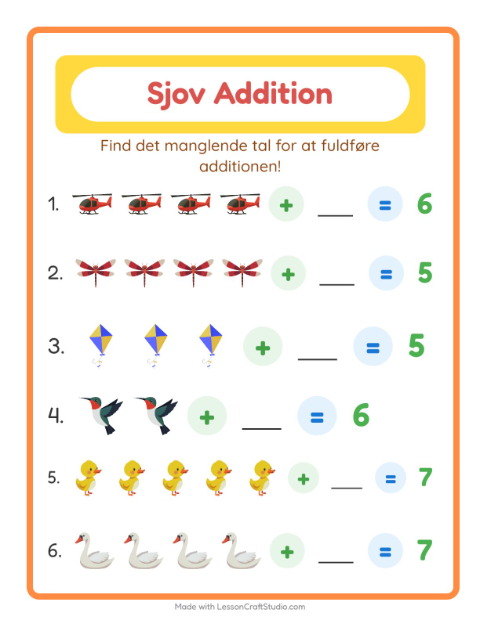 Plusopgaver – Ting der flyver