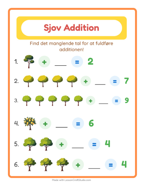 Plusopgaver – Træer
