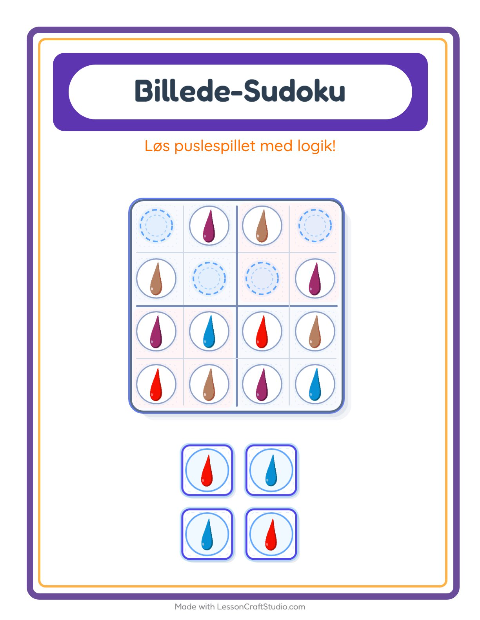 Sudoku let – Farver