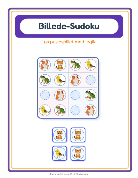 Sudoku let – Kæledyr