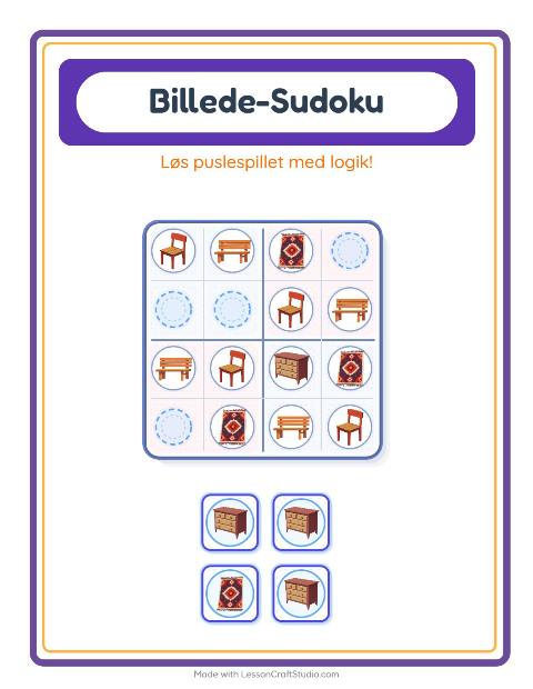 Sudoku let – Møbler