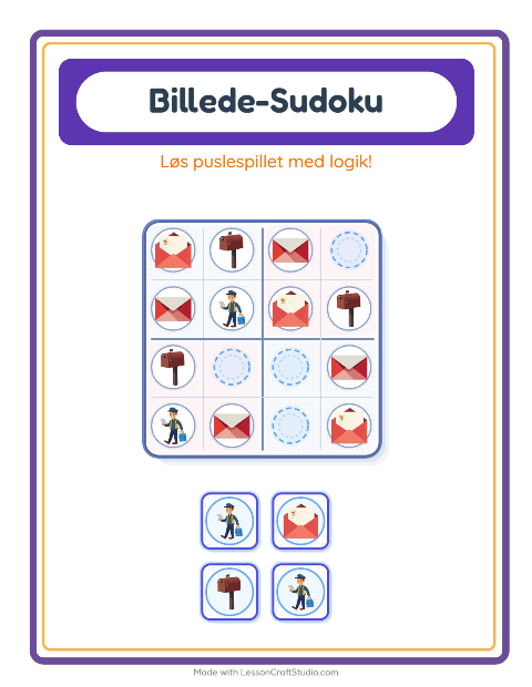 Sudoku let – Postkontor