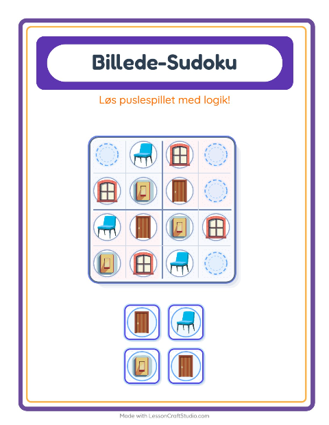 Sudoku let – Rundt i huset