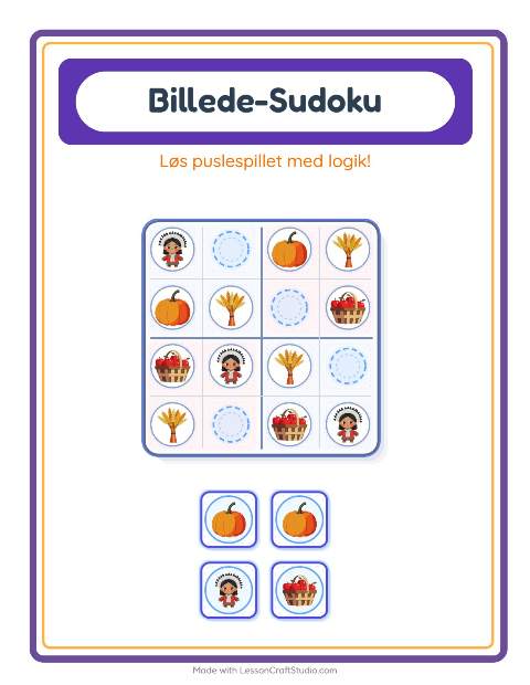 Sudoku let – Thanksgiving