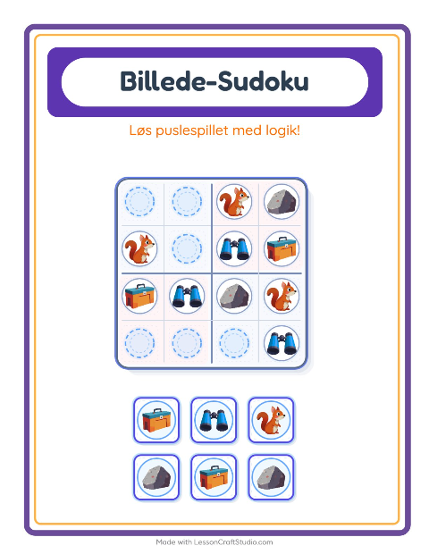 Sudoku mellem – Camping