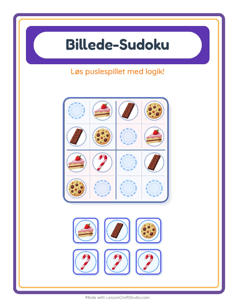 Sudoku mellem – Desserter og slik