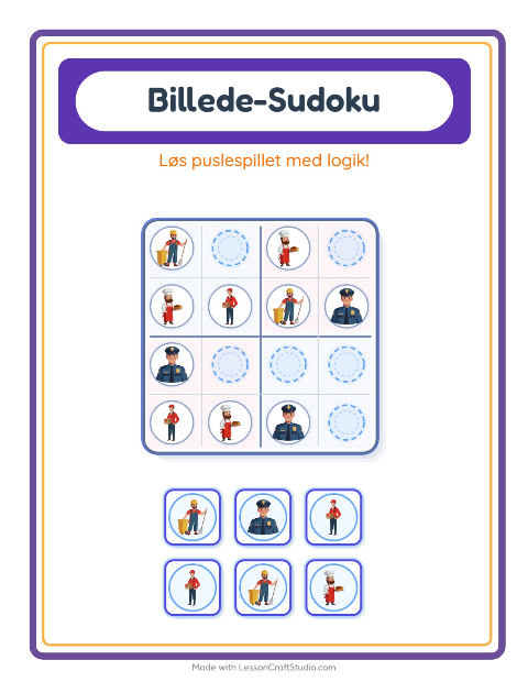 Sudoku mellem – Erhverv