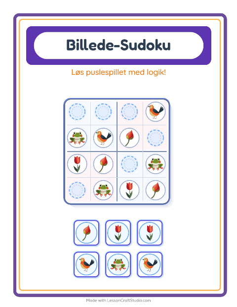 Sudoku mellem – Forår