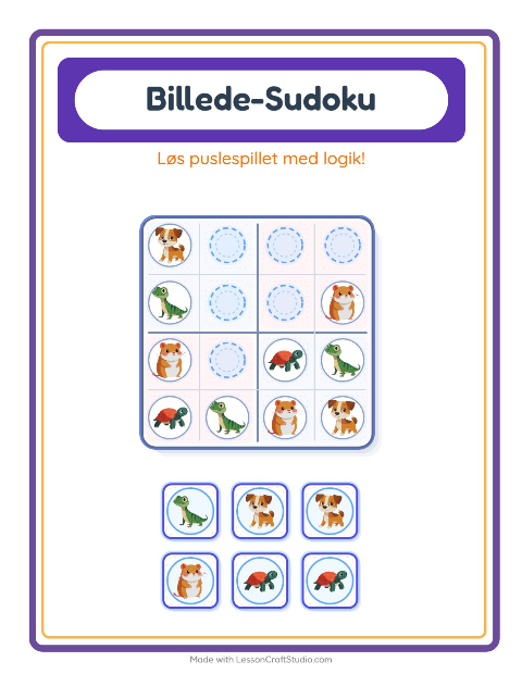 Sudoku mellem – Kæledyr