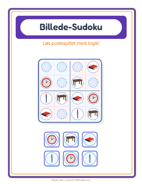 Sudoku mellem – Klasseværelse