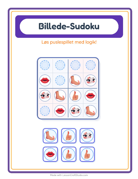 Sudoku mellem – Kropsdele