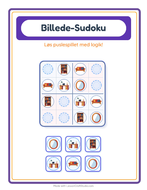 Sudoku mellem – Møbler