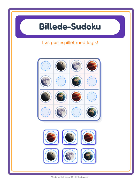 Sudoku mellem – Rummet