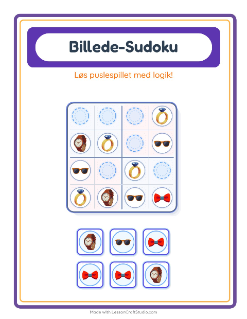 Sudoku mellem – Tilbehør