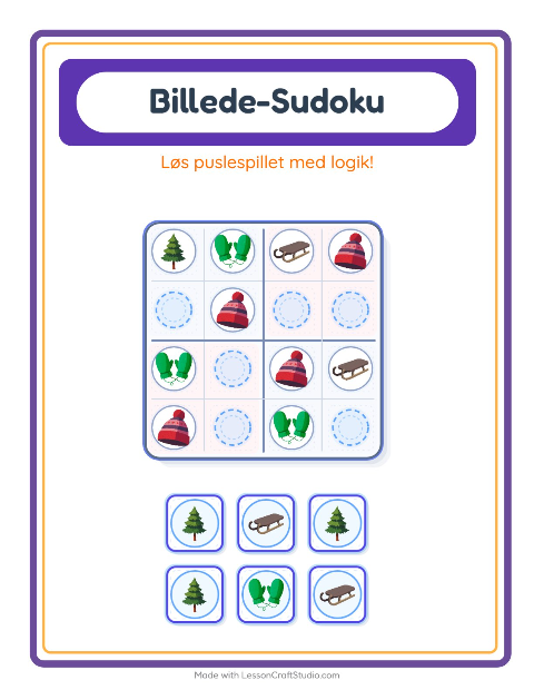 Sudoku mellem – Vinter