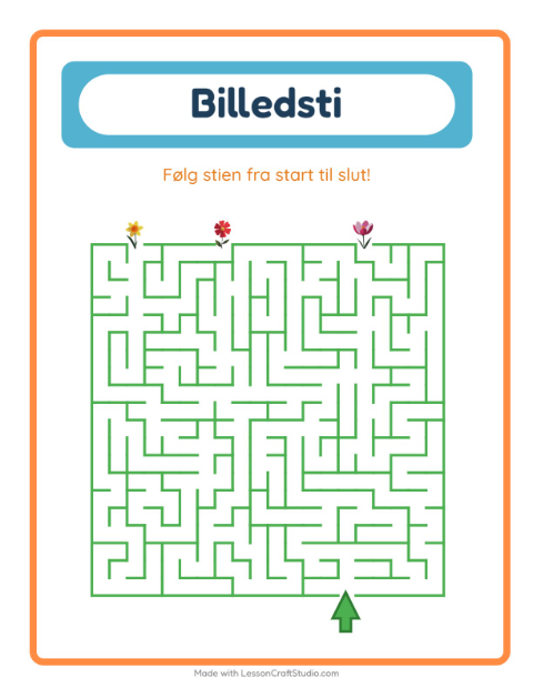 Vælg den rigtige vej – Blomster