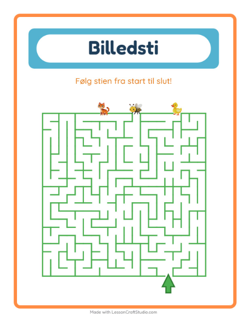 Vælg den rigtige vej – Bondegårdsdyr