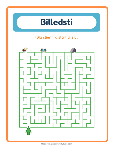Forhåndsvisning af Vælg den rigtige vej: telte – labyrintopgave til børnehaveklassen