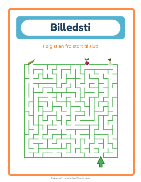Vælg den rigtige vej – Grøntsager