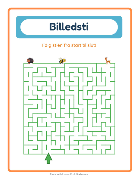 Vælg den rigtige vej – Skovdyr