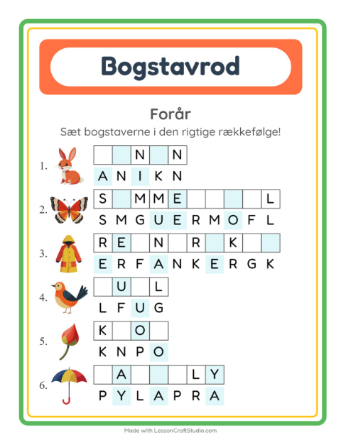 Byg et ord – Forår