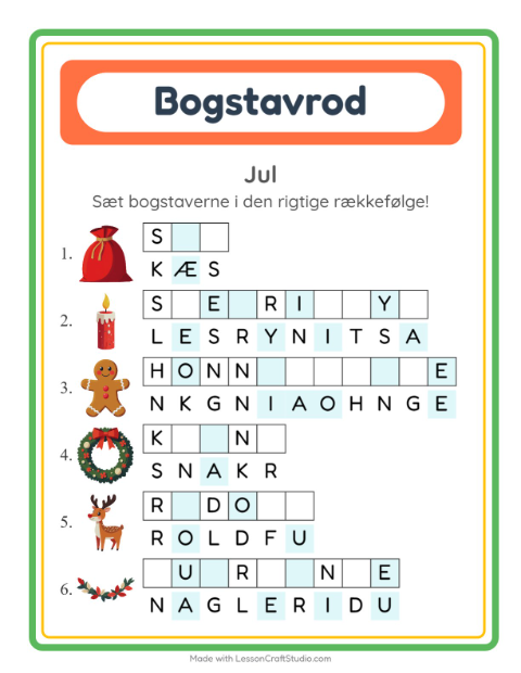 Byg et ord – Jul