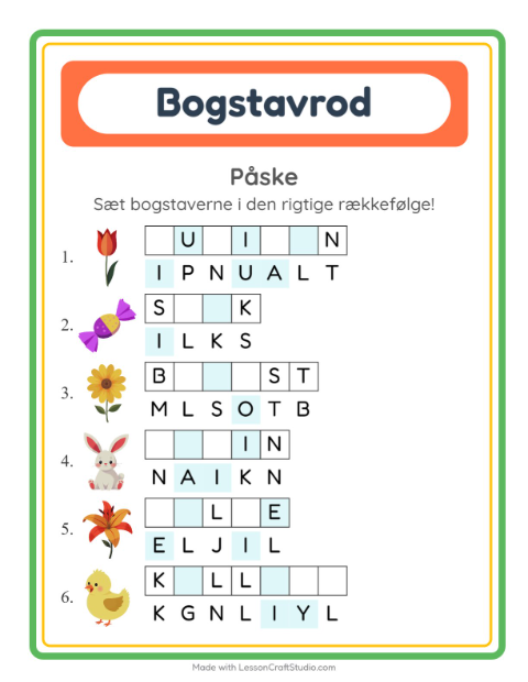 Byg et ord – Påske