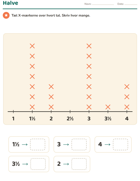 Forhåndsvisning af Diagrammer og data-arbejdsark med Musik til 3. klasse