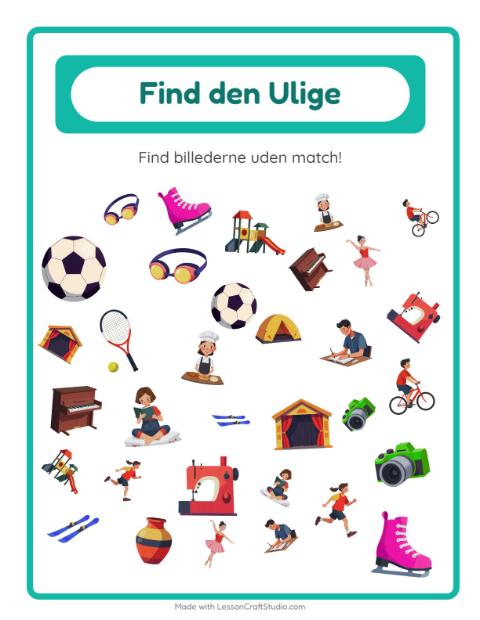 Find det anderledes – Aktiviteter