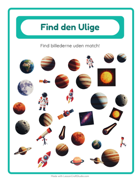 Find det anderledes – Rummet